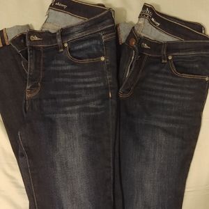 2-pr. NY&CO Soho Skinny Jeans, Talls, Size 4